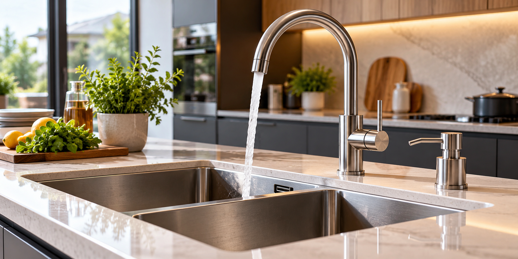 Modern kitchen splashback